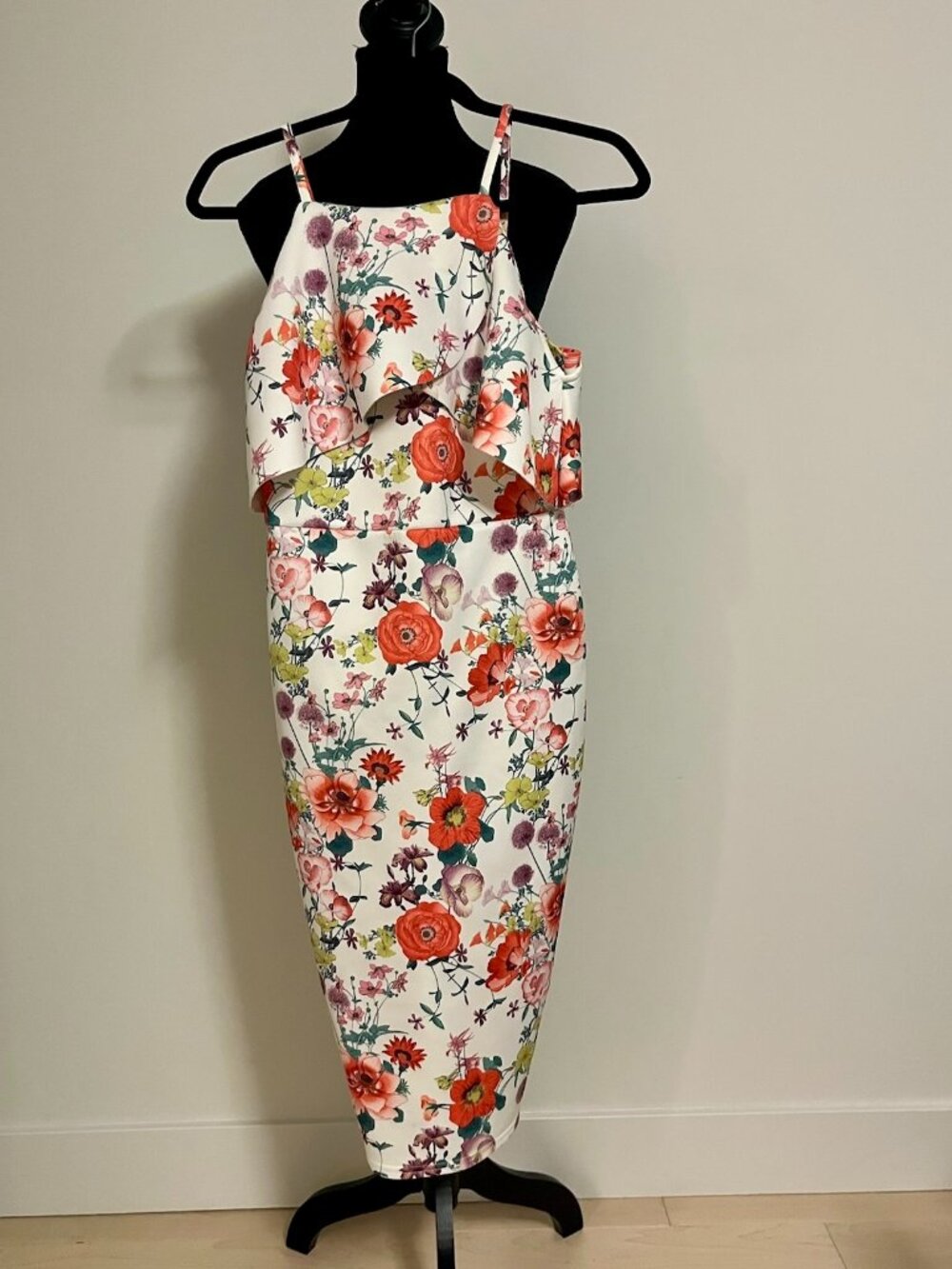 #17 ASOS White with Flowers Sleeveless Short Dress